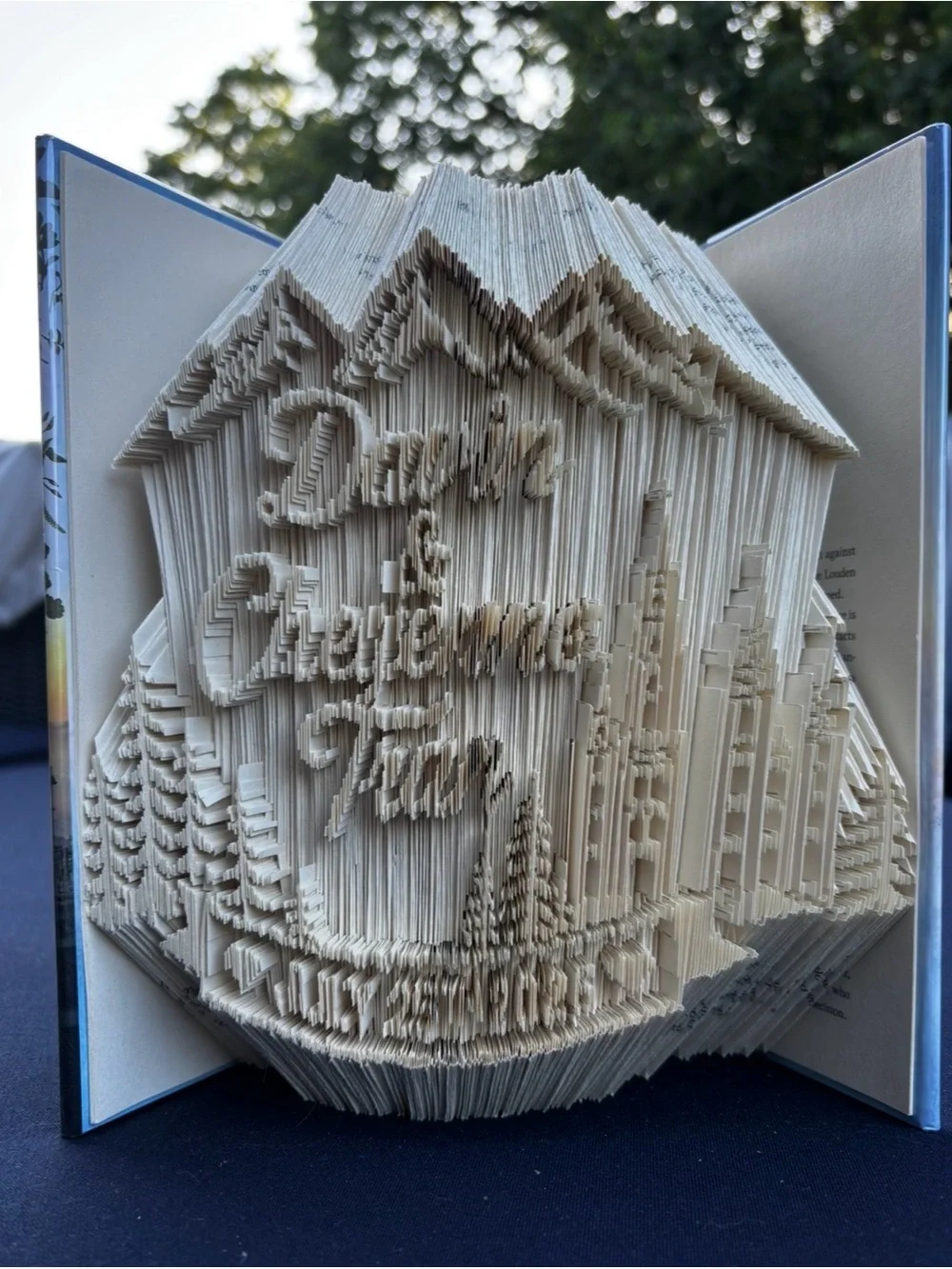 Custom Designed Hand-Folded Book Art - Anniversary - Birthday - Wedding Gifts